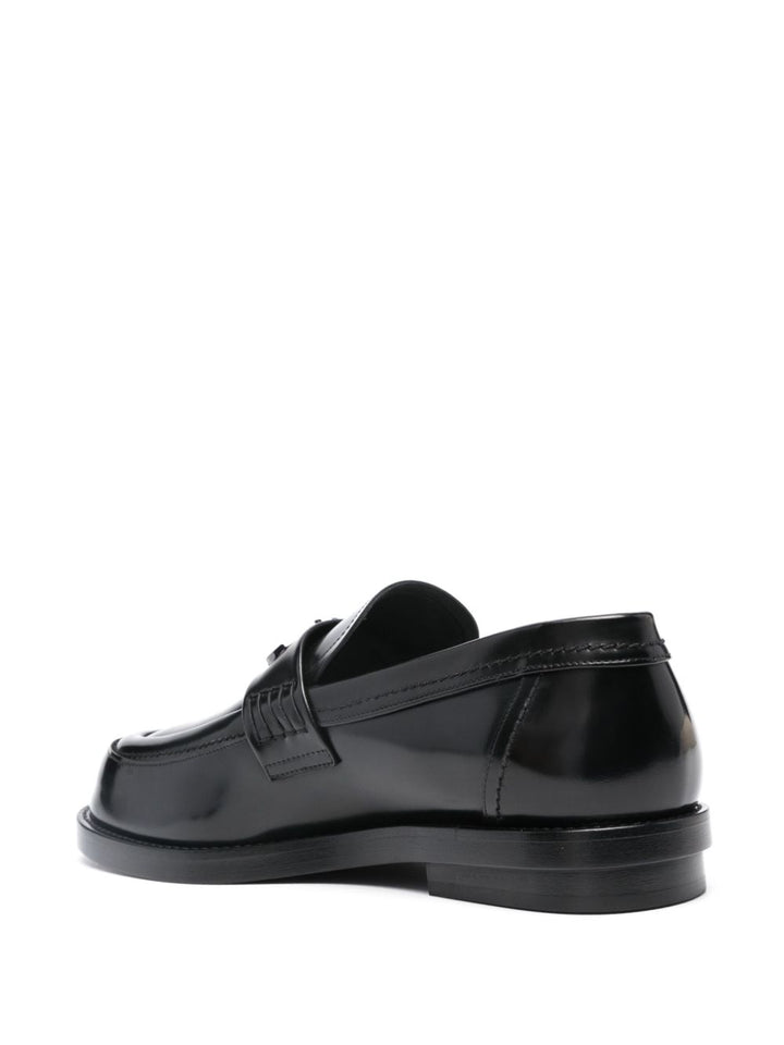 Alexander McQueen logo-plaque Leather Loafers