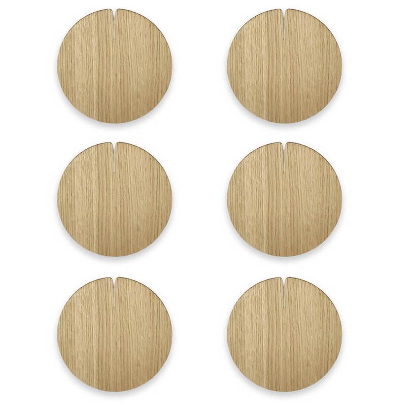 Lignis Coaster Lignis Nelumbo Coaster Medium Set Of 6, Warm Oak Brand