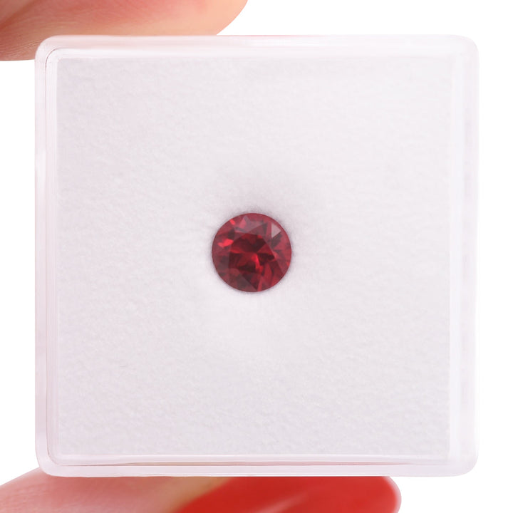 0.67 Carat Red MOZAMBIQUE Round Ruby