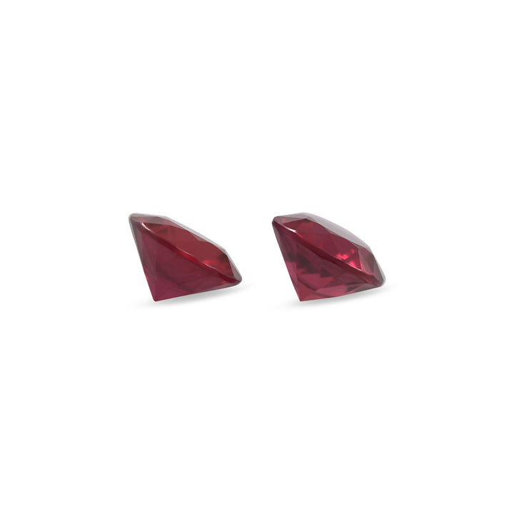 1.16 Carat Red MOZAMBIQUE Round Rubies Pair