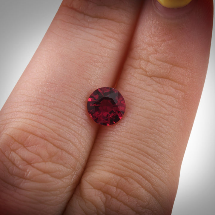 1.22 Carat Red MOZAMBIQUE Round Ruby CD