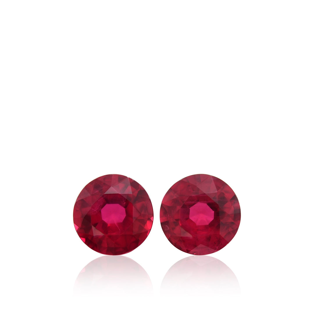 1.37 Carat Red MOZAMBIQUE Round Ruby