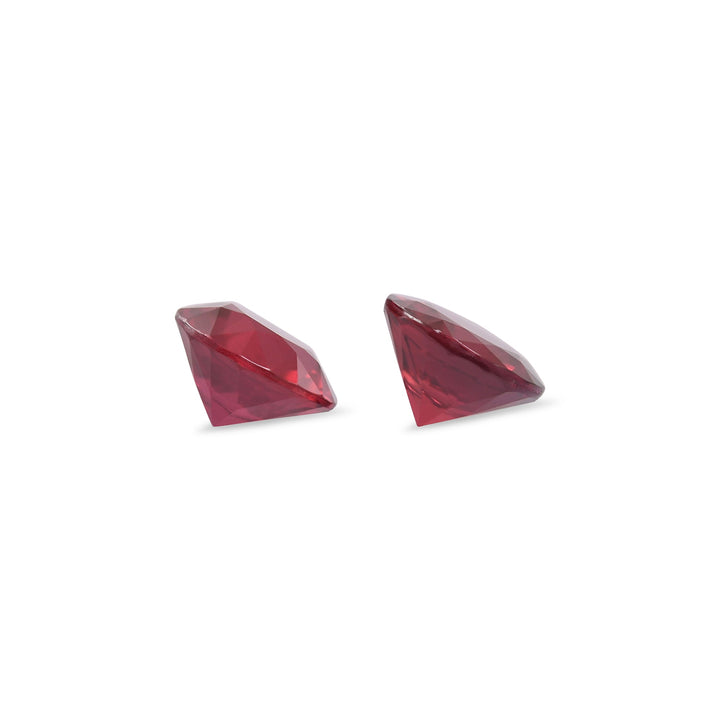 1.51 Carat Red MOZAMBIQUE Round Rubies Pair