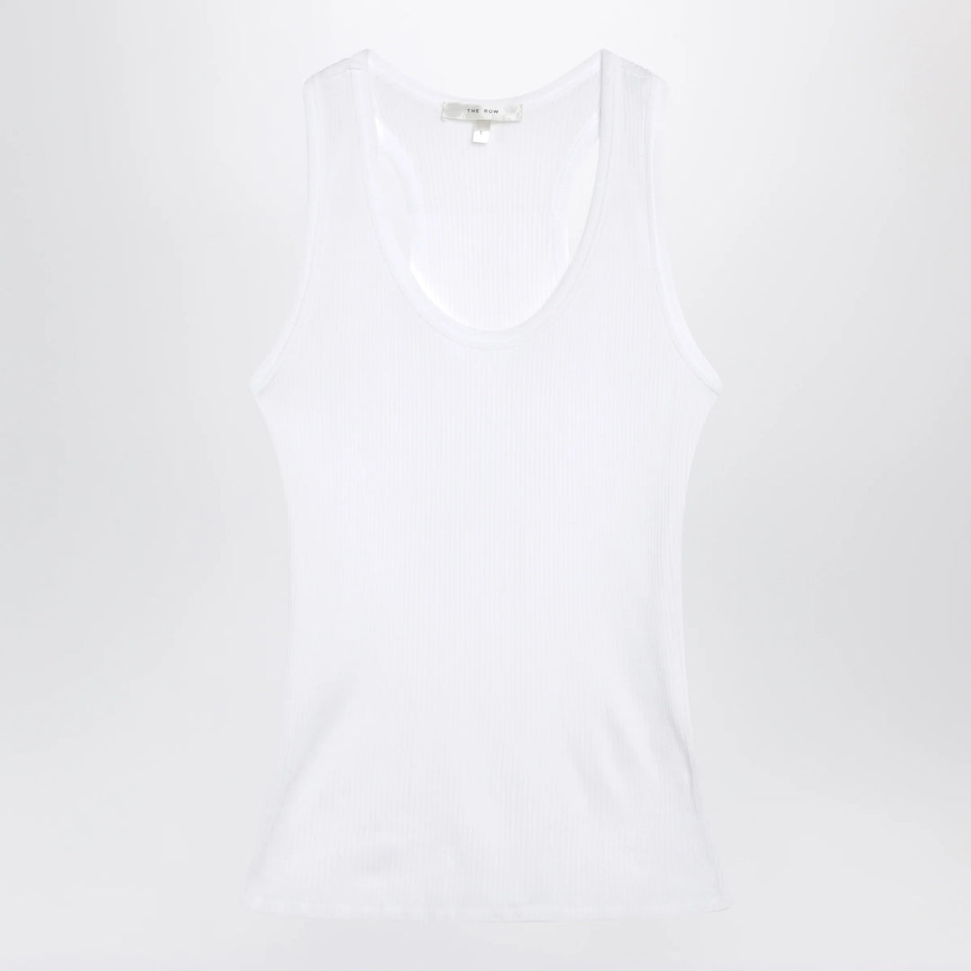 The Row - Cendrea ribbed cotton jersey tank top in white