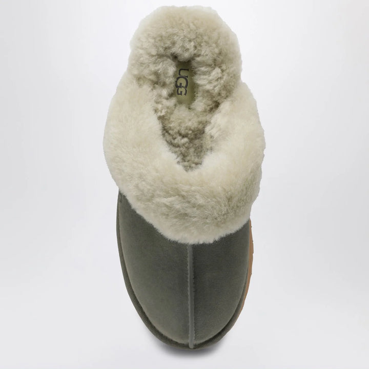 UGG - Disquette moss green eather slip-ons