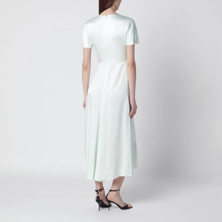 Victoria Beckham - Blaire dress with gathered waist in aloe colour