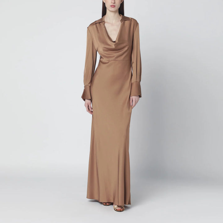 SIMKHAI - Adelle satin dress with draping