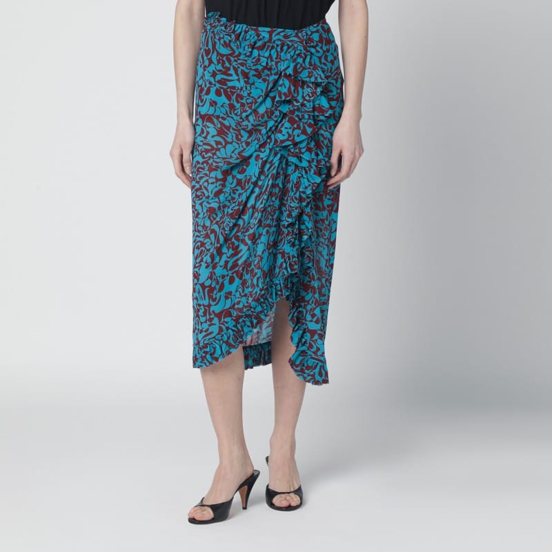 Skirts Dries Van Noten - Midi skirt with gathered detail - 36 FR Brand