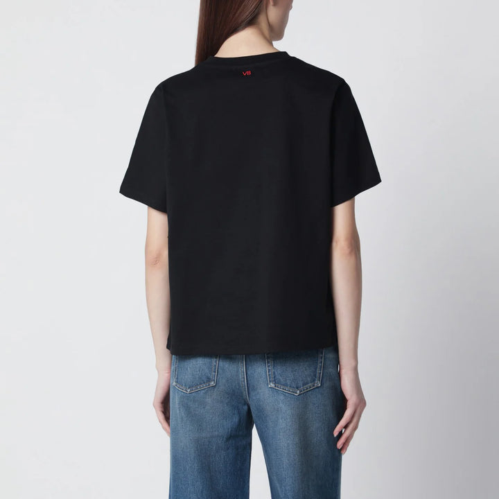 Victoria Beckham - Black cotton “Who the F*** is Victoria Beckham” T-shirt