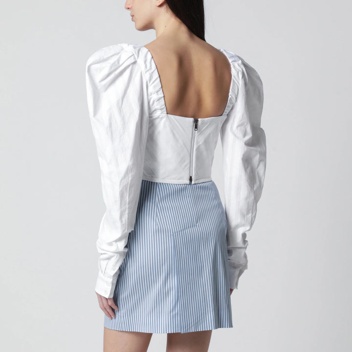 Vivienne Westwood - Sunday corset top in white cotton