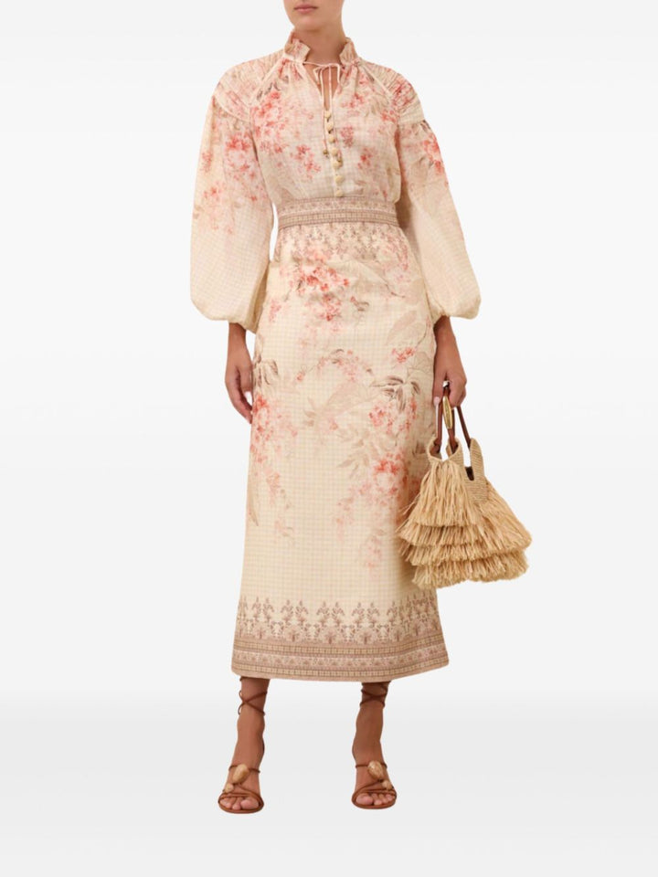 Zimmermann Illuminate Pencil Midi Skirt