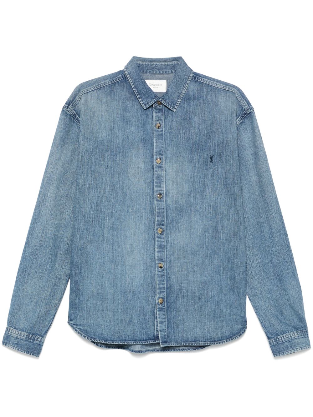 Saint Laurent Shirts Blue Denim