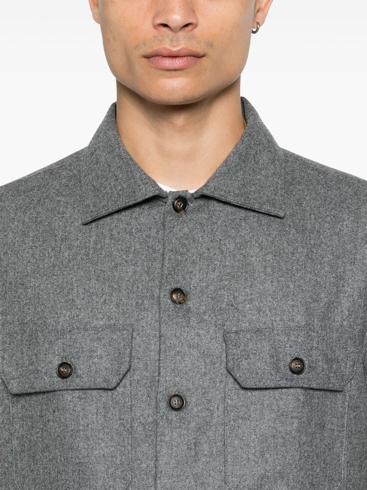 Brunello Cucinelli Shirts Grey