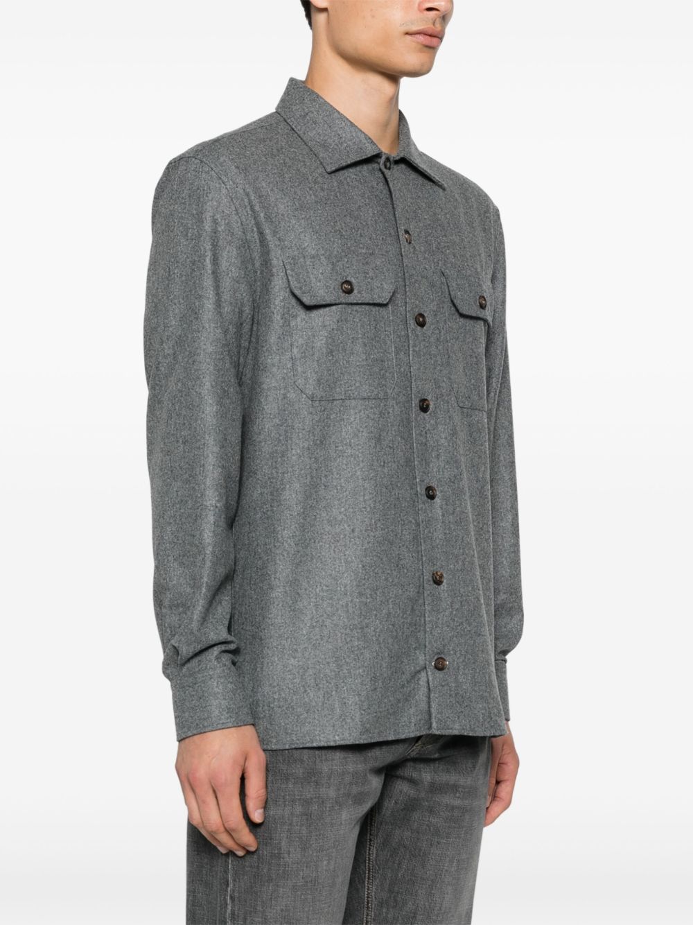 Brunello Cucinelli Shirts Grey