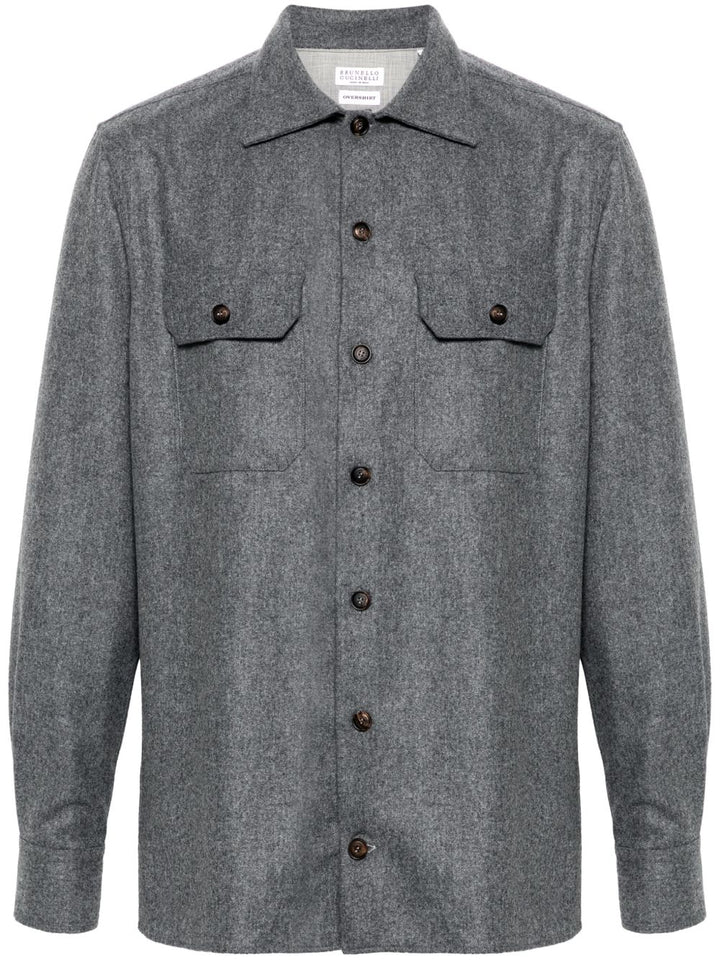 Brunello Cucinelli Shirts Grey