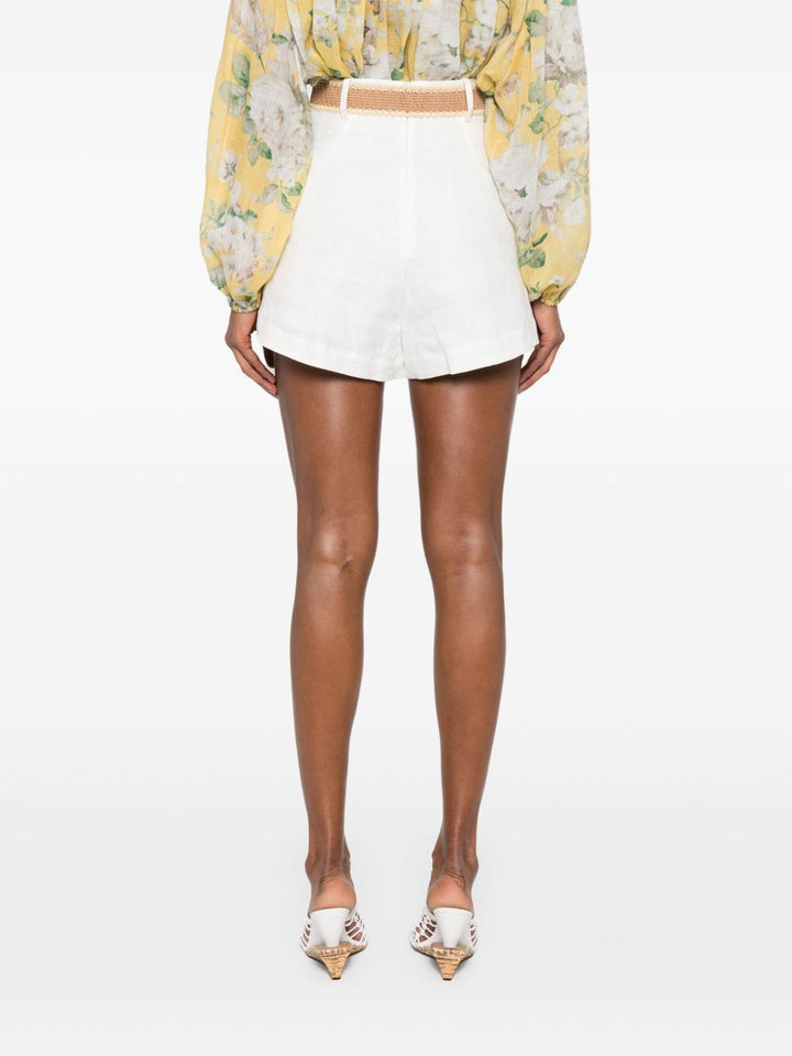 Zimmermann Shorts Ivory