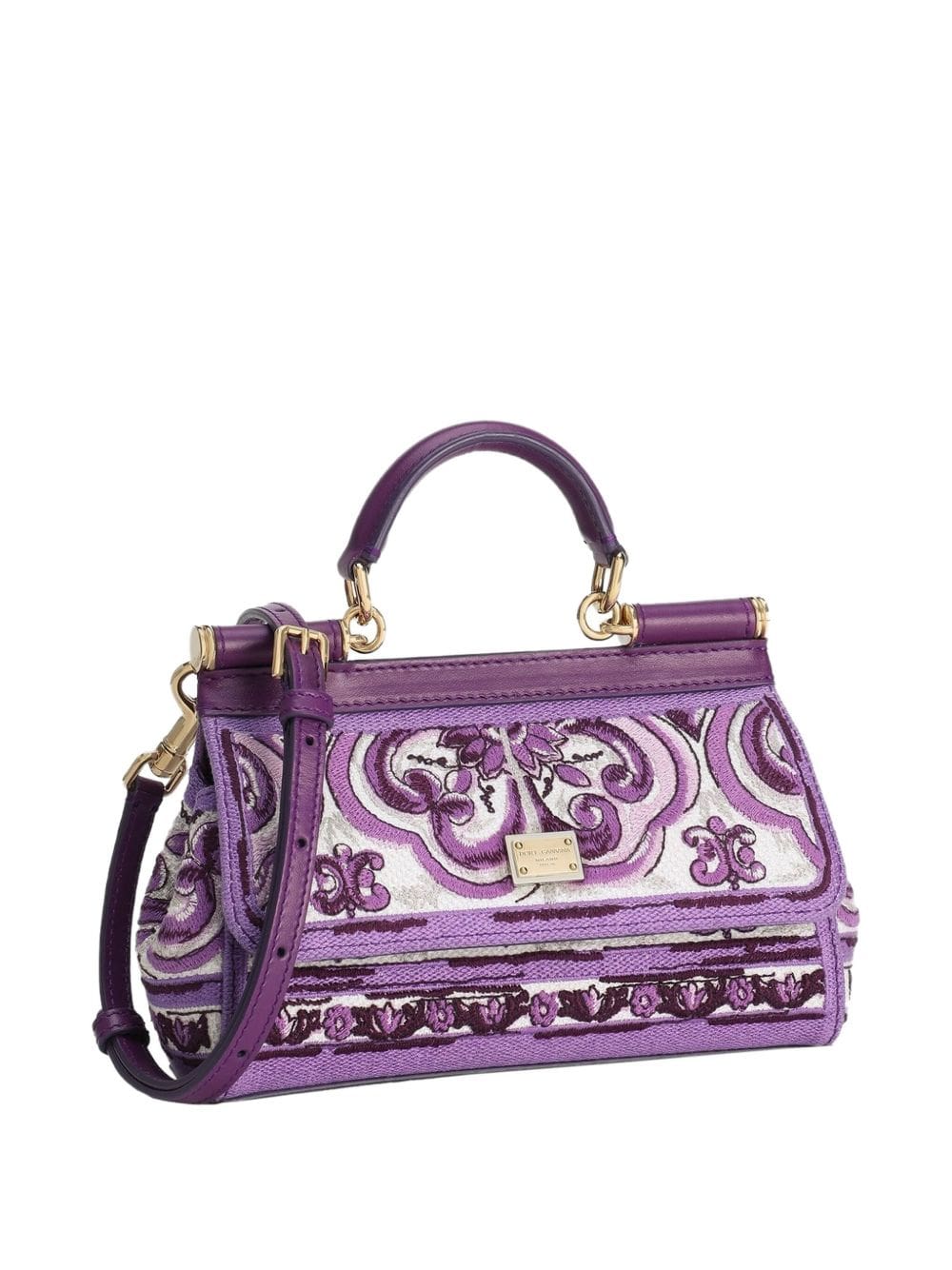 Handbag UNI Dolce & Gabbana Small Sicily handbag with Maiolica embroidery Brand
