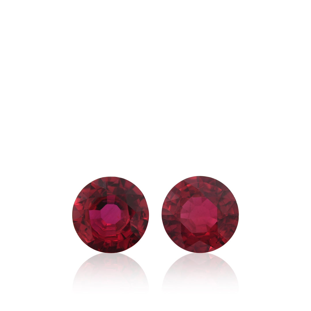 2.63 Carat Red MOZAMBIQUE Round Ruby CD