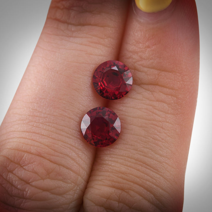 2.63 Carat Red MOZAMBIQUE Round Ruby CD