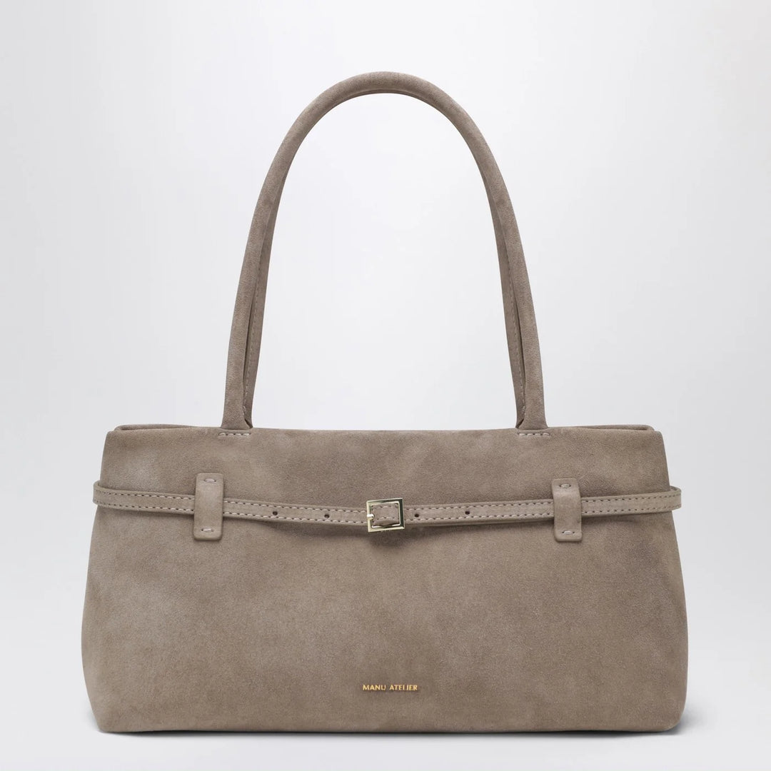 Manu Atelier - Le Cambon East West Sughero bag in suede