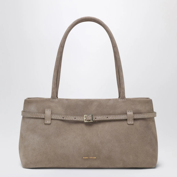 Manu Atelier - Le Cambon East West Sughero bag in suede