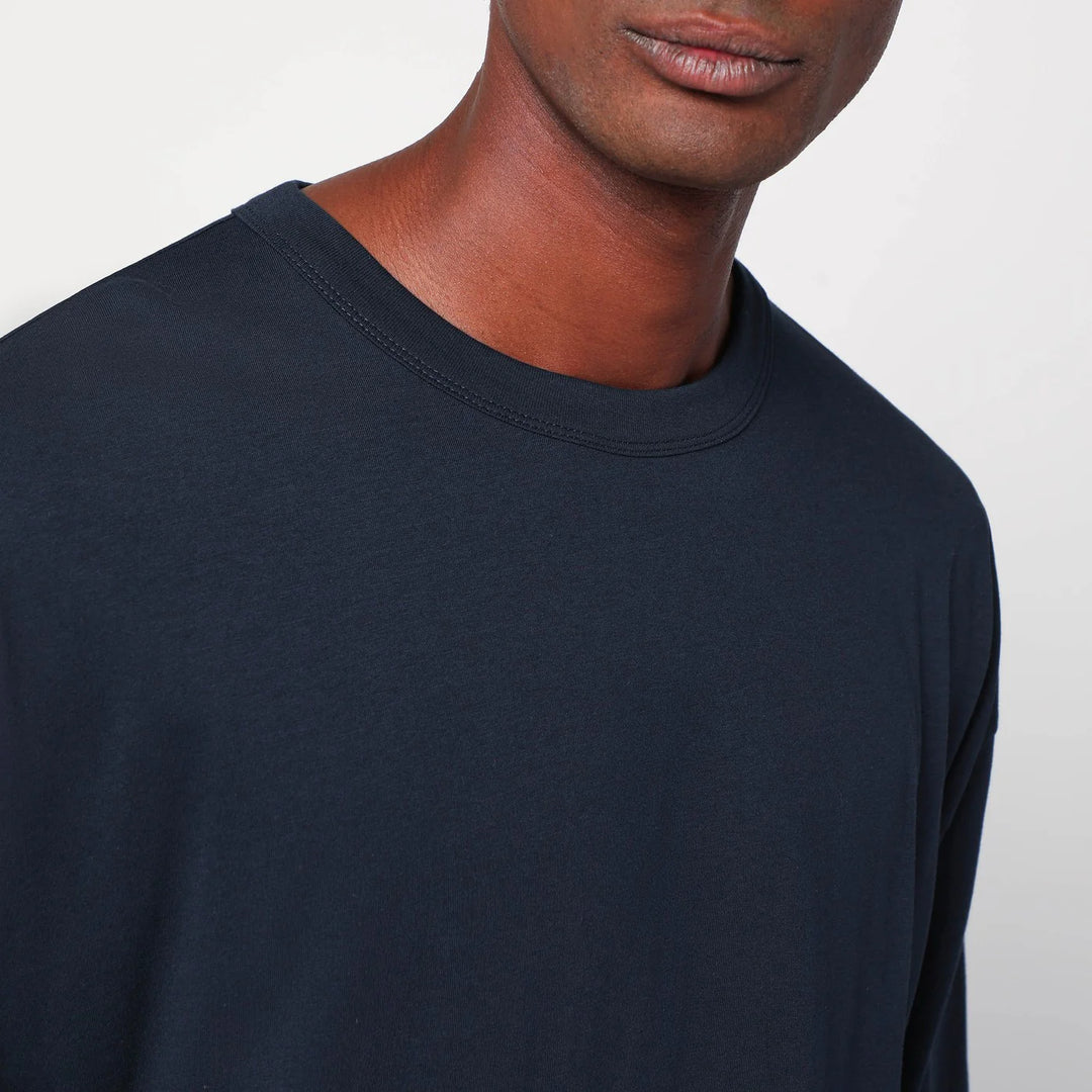 Dries Van Noten - Oversized navy blue cotton T-shirt