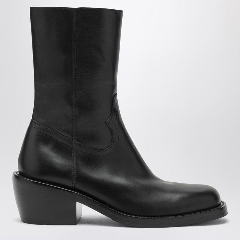 Shoes Dries Van Noten - Black leather ankle boots - 44 IT Brand