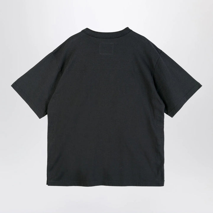 Sacai x Carhartt WIP - Black cotton T-shirt with logo patch
