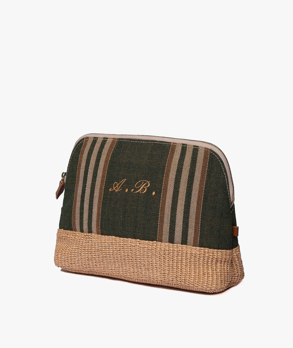 Satchel Bag My Style Bags Large Antibes Pouch in Myrtle Green Brand