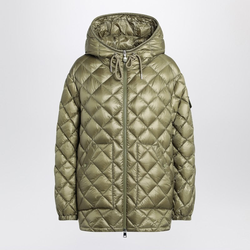 Moncler Green quilted jacket in nylon