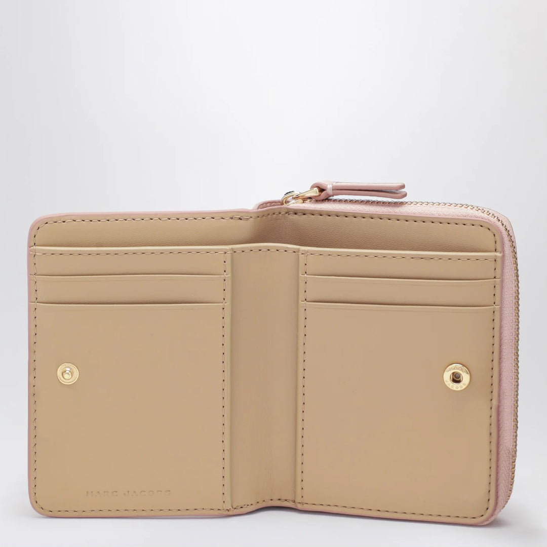 Marc Jacobs - Mini pink full-grain leather wallet