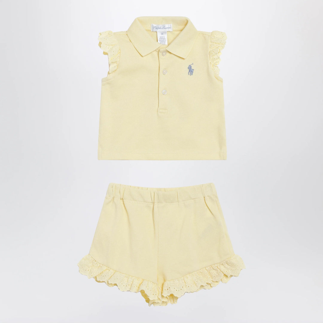 Polo Ralph Lauren - Light yellow two-piece cotton set