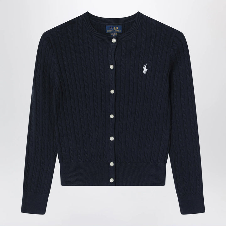 Polo Ralph Lauren - Navy blue fine cable-knit cotton cardigan