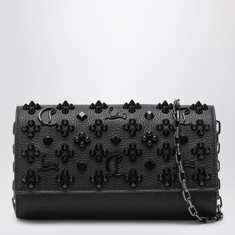 Wallets & Money Clips Christian Louboutin - Black Clutch Paloma in calfleather and spikes Loubinthesky - One size Brand
