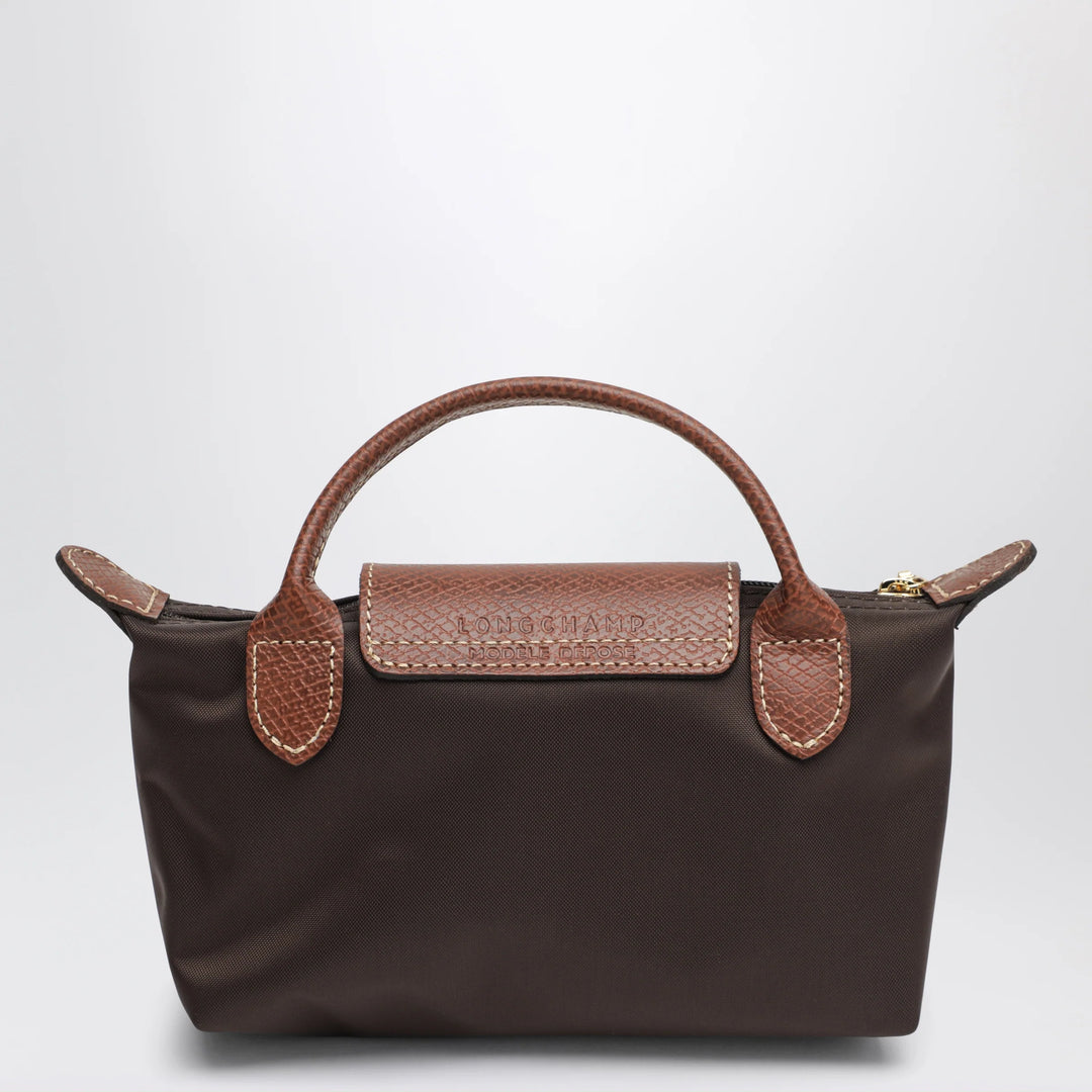 Longchamp - Le Pliage Original Pebble clutch bag moka