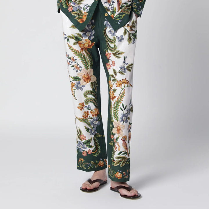 FARM Rio - Sand Nature trousers in linen blend