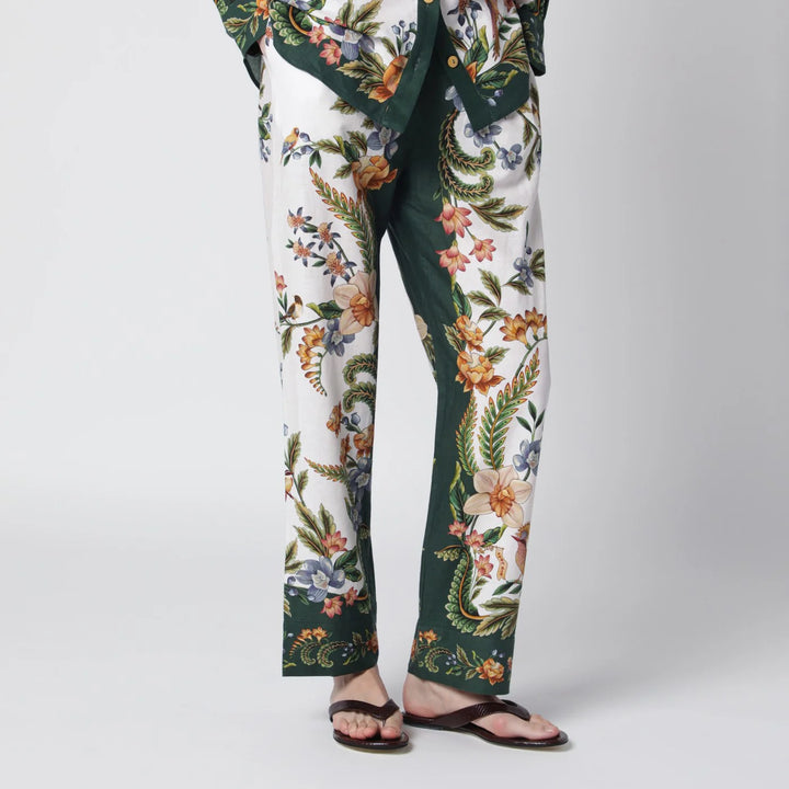 FARM Rio - Sand Nature trousers in linen blend