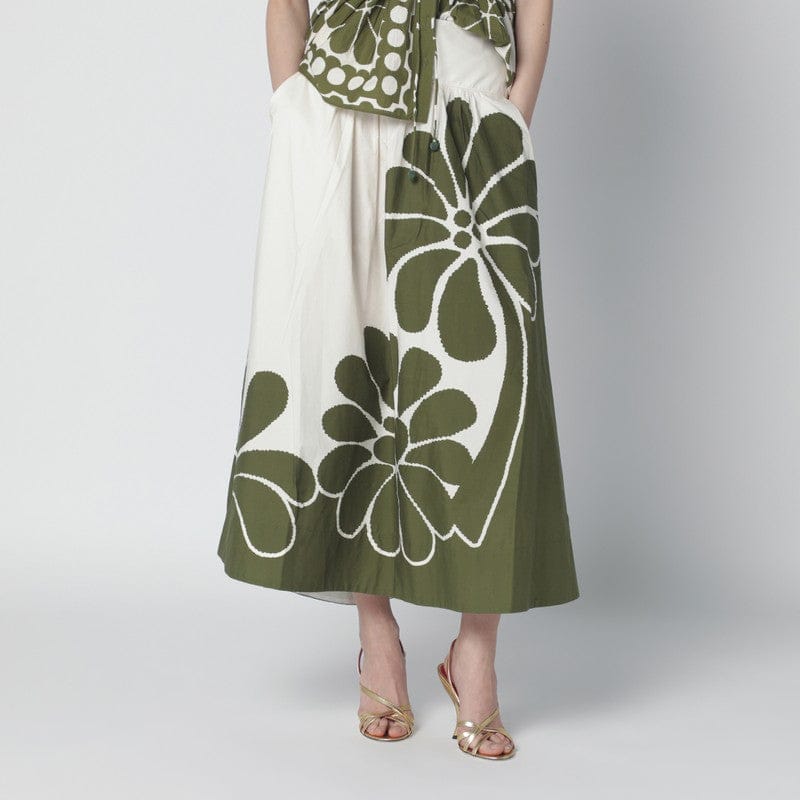 Skirts FARM Rio - Palermo maxi skirt with green print - M Brand