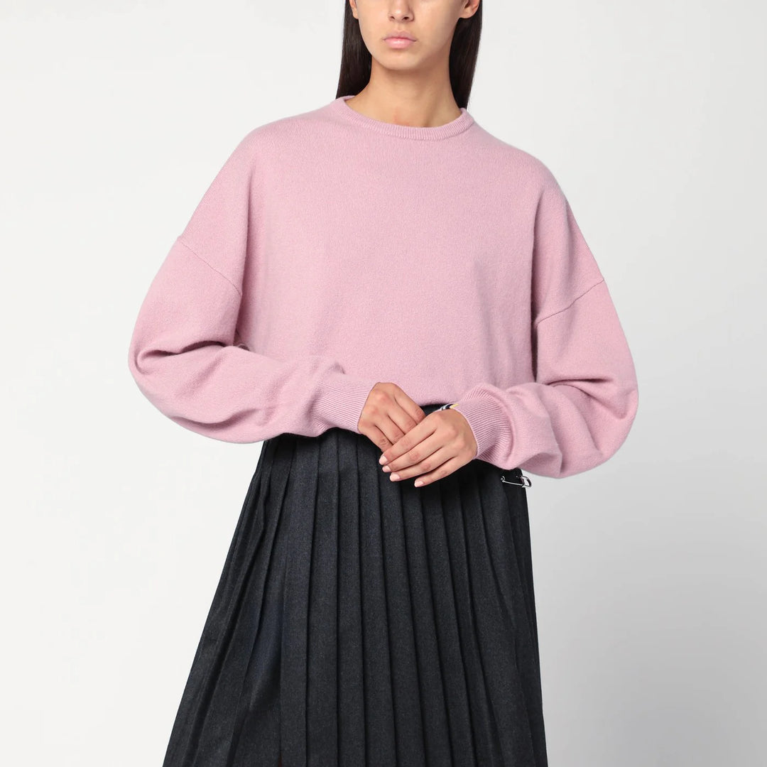 extreme cashmere - Pink cashmere crew neck sweater