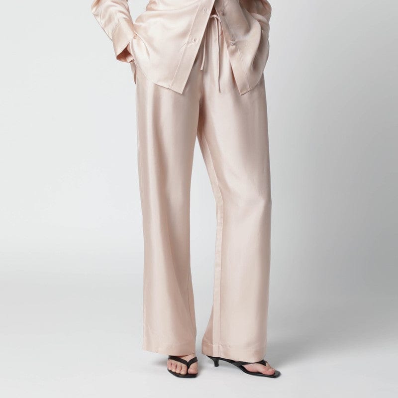 Pants Róhe - Light pink silk trousers - 34 FR Brand