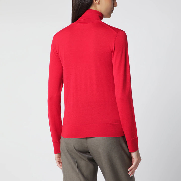 Róhe - Red Fine-Knit Wool and Cashmere Turtleneck