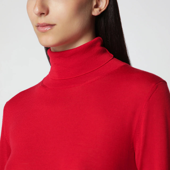 Róhe - Red Fine-Knit Wool and Cashmere Turtleneck