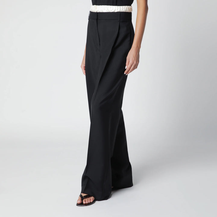 Róhe - Black Trousers with Boxer Detail