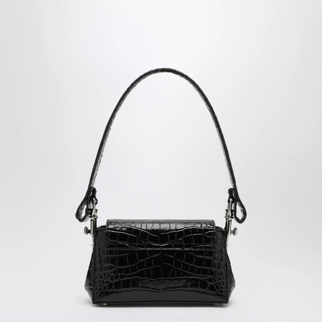Vivienne Westwood - Black Hazel bag in croc-effect patent leather