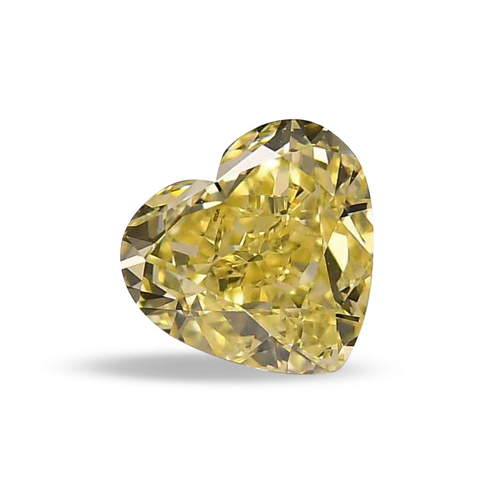 0.83 Carat Fancy Yellow HEART Diamond VS1 GIA