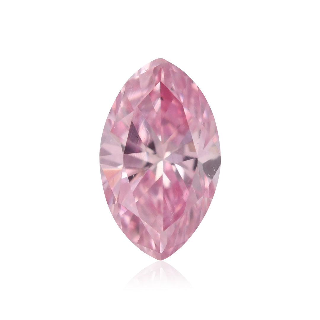 0.12 Carat Fancy Intense Purplish Pink Marquise Diamond (VS1) GIA