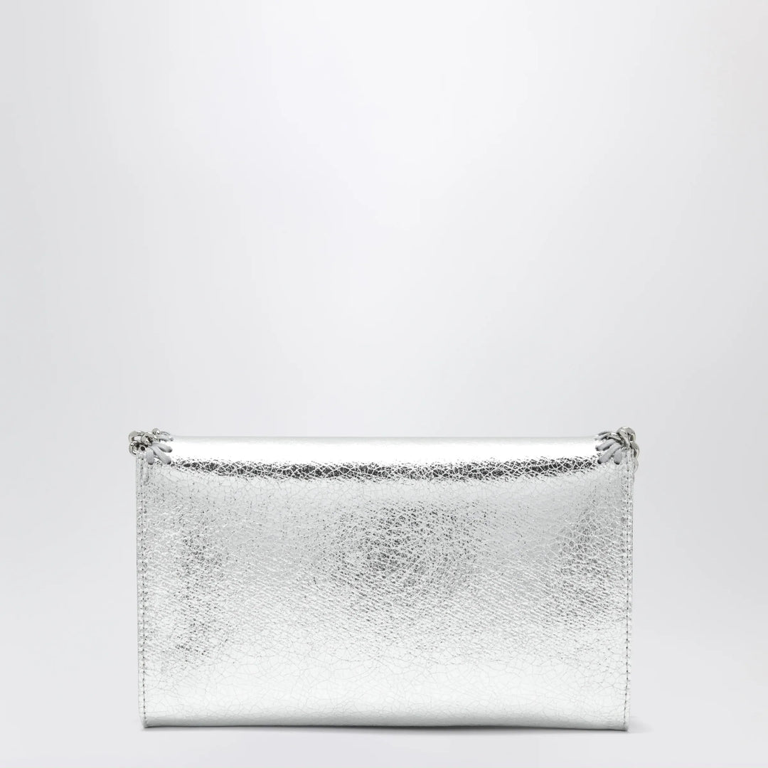 Stella McCartney - Falabella metallic silver crossbody wallet bag