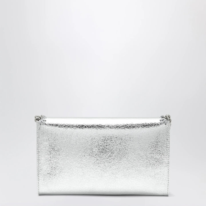 Stella McCartney - Falabella metallic silver crossbody wallet bag