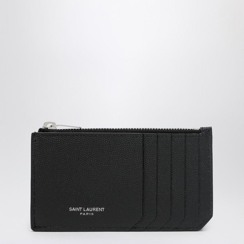 Wallets & Money Clips Saint Laurent - Black Fragments card holder with zip - One size Brand