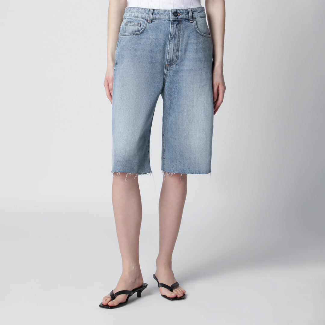 Róhe - Classic blue denim bermuda shorts